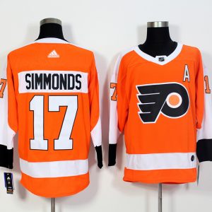 Philadelphia Flyers #17 Wayne Simmonds Orange Stitched Adidas Jersey