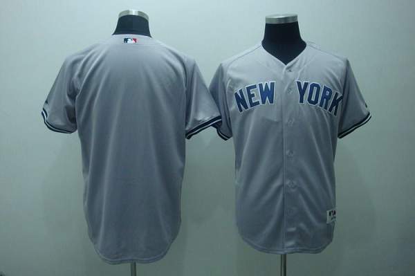 Yankees Blank Stitched Grey Jersey
