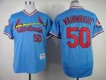 Cardinals #50 Adam Wainwright Blue 1982 Turn Back The Clock Stitched Jersey