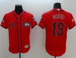 Reds #19 Joey Votto Red Fashion Stars Stripes Flexbase Authentic Stitched Jersey