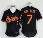 Baltimore Orioles #7 Jackson Holliday Black Flex Base Stitched Jersey