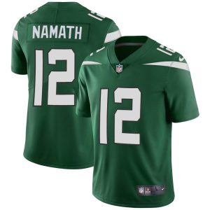 New York Jets #12 Joe Namath Green Vapor Untouchable Limited Stitched Jersey