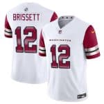 Washington Commanders #12 Jacoby Brissett White 2023 F.U.S.E. Vapor Limited Stitched Jersey