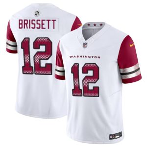 Washington Commanders #12 Jacoby Brissett White 2023 F.U.S.E. Vapor Limited Stitched Jersey