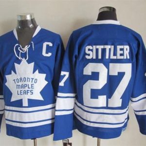 Maple Leafs #27 Darryl Sittler Blue CCM Throwback Third Stitched Jersey