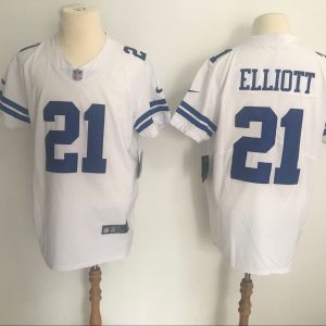 Dallas Cowboys #21 Ezekiel Elliott White Vapor Untouchable Stitched Jersey
