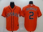 Houston Astros #2 Alex Bregman Orange Cool Base Stitched Jersey