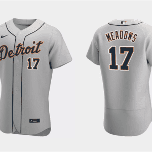 Detroit Tigers #17 Austin Meadows Gray Flex Base Stitched Jersey