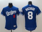 Los Angeles Dodgers #8 Manny Machado Blue Flexbase Stitched Jersey