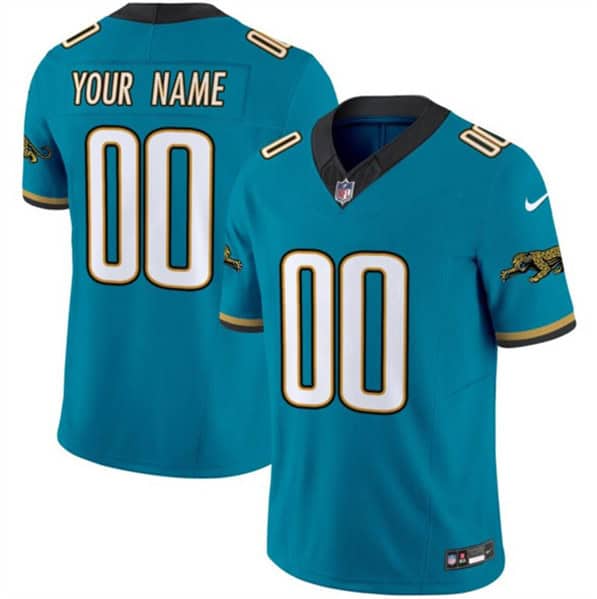Jacksonville Jaguars Custom Teal 2024 F.U.S.E. Prowler Throwback Vapor Limited Stitched Jersey
