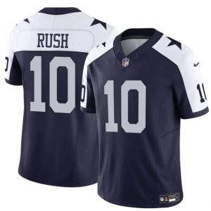 Dallas Cowboys #10 Cooper Rush Navy White 2023 F.U.S.E. Thanksgiving Vapor Untouchable Limited Stitched Jersey