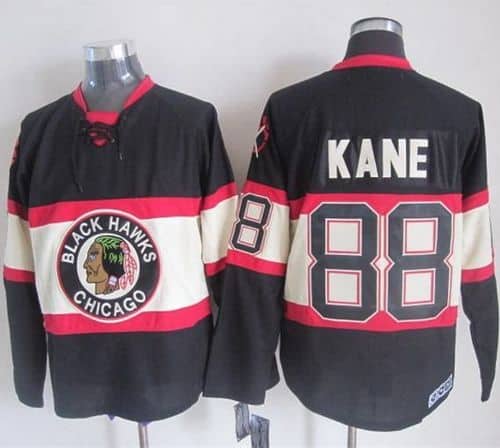 Blackhawks #88 Patrick Kane Black Third CCM Stitched Jersey