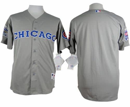 Cubs Blank Grey 1990 Turn Back The Clock Stitched Jersey