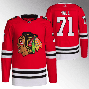 Chicago Blackhawks #71 Taylor Hall Red Stitched Jersey