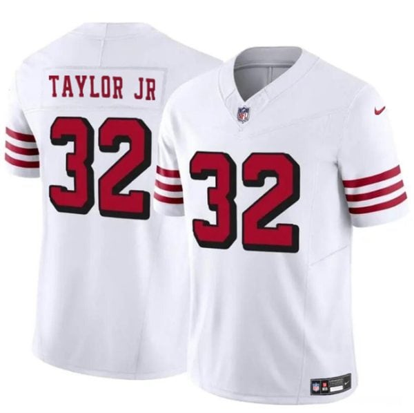San Francisco 49ers #32 Patrick Taylor Jr New White 2024 F.U.S.E. Vapor Untouchable Limited Stitched Jersey