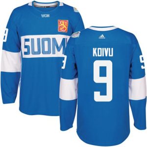 Team Finland #9 Mikko Koivu Blue 2016 World Cup Stitched Jersey