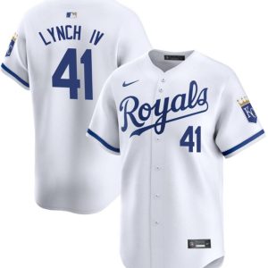 Kansas City Royals #41 Daniel Lynch IV White 2024 Home Limited Cool Base Stitched Jersey