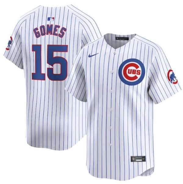 Chicago Cubs #15 Yan Gomes White 2024 Home Limited Stitched Jersey