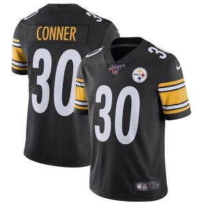 Pittsburgh Steelers 100th #30 James Conner Black Stitched Vapor Untouchable Limited Jersey