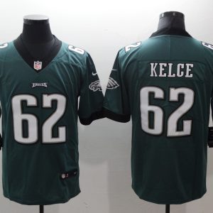 Philadelphia Eagles #62 Jason Kelce Green Vapor Untouchable Limited Stitched Jersey