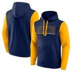 Milwaukee Brewers Navy Outline Fleece Pullover Hoodie