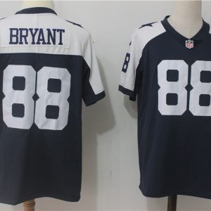 Dallas Cowboys #88 Dez Bryant Navy Blue Thanksgiving Stitched Vapor Untouchable Limited Throwback Nike Jersey