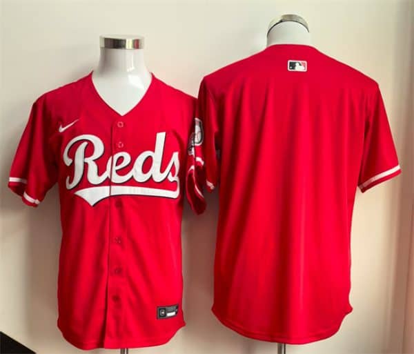 Cincinnati Reds Blank Red Limited Stitched Jersey