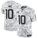 Denver Broncos #10 Bo Nix Arctic Camo 2024 F.U.S.E. Salute To Service Limited Stitched Jersey