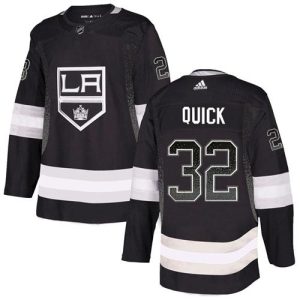 Los Angeles Kings #32 Jonathan Quick Black Drift Fashion Stitched Jersey