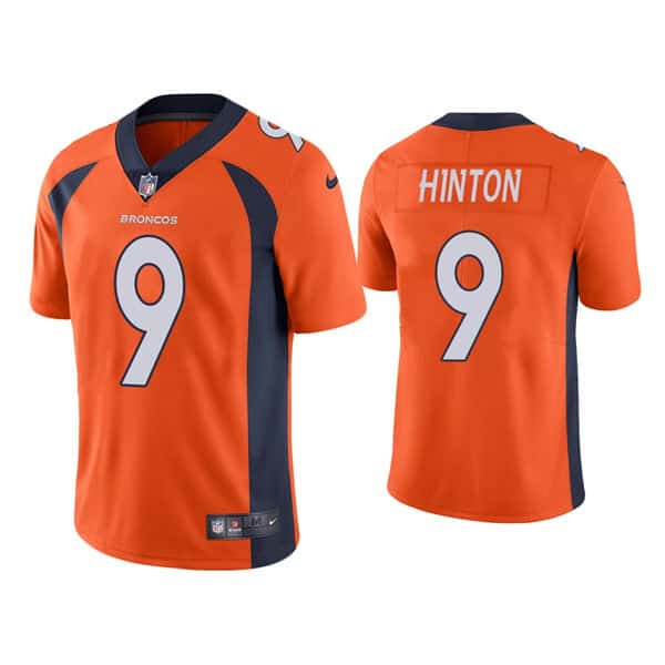 Denver Broncos #9 Kendall Hinton Orange Vapor Untouchable Limited Stitched Jersey