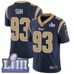 Los Angeles Rams #93 Ndamukong Suh Navy Blue Super Bowl LIII Vapor Untouchable Limited Stitched Jersey