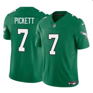 Philadelphia Eagles #7 Kenny Pickett Green 2023 F.U.S.E Throwback Vapor Untouchable Limited Stitched Jersey