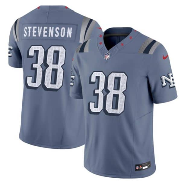 New England Patriots #38 Rhamondre Stevenson 2025 F.U.S.E. ¡°Rivalries¡± Vapor Limited Football Stitched Jersey