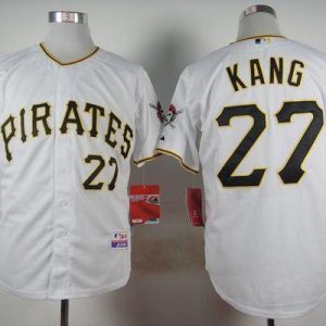 Pirates #27 Jung-Ho Kang White Cool Base Stitched Jersey