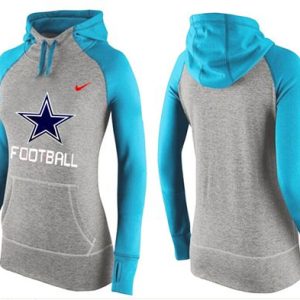 Nike Dallas Cowboys Performance Hoodie Grey Light Blue