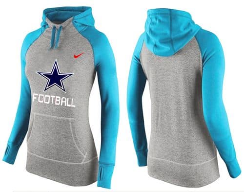 Nike Dallas Cowboys Performance Hoodie Grey Light Blue