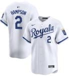 Kansas City Royals #2 Garrett Hampson White 2024 Home Limited Cool Base Stitched Jersey
