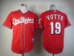 Reds #19 Joey Votto Red Alternate Los Rojos Cool Base Stitched Jersey
