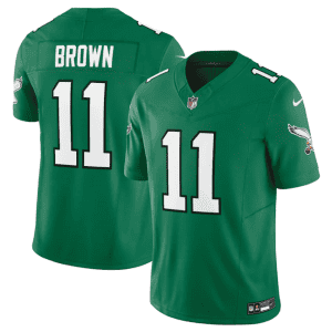 Philadelphia Eagles #11 A. J. Brown Green 2023 F.U.S.E. Vapor Untouchable Stitched Jersey
