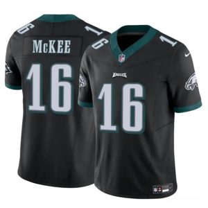 Philadelphia Eagles #16 Tanner McKee Black F.U.S.E. Vapor Untouchable Limited Stitched Jersey