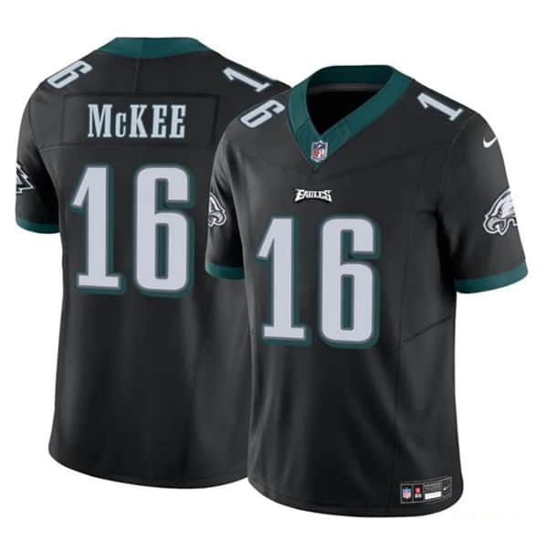 Philadelphia Eagles #16 Tanner McKee Black F.U.S.E. Vapor Untouchable Limited Stitched Jersey