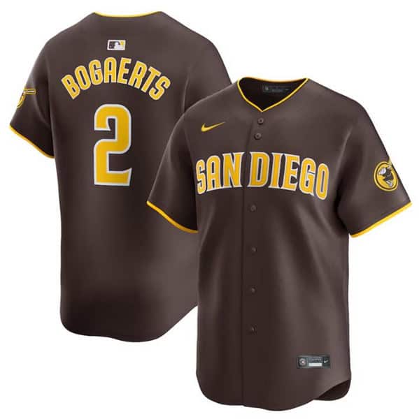 San Diego Padres #2 Xander Bogaerts Brown 2024 Home Limited Stitched Jersey