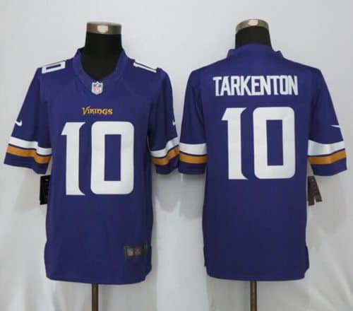 Vikings #10 Fran Tarkenton Purple Team Color Stitched Limited Nike Jersey