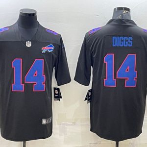 Buffalo Bills #14 Stefon Diggs Black Vapor Untouchable Limited Stitched Jersey