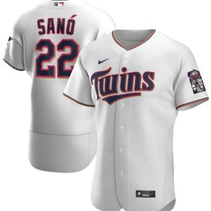 Minnesota Twins White #22 Miguel San¨® Flex Base Stitched Jersey