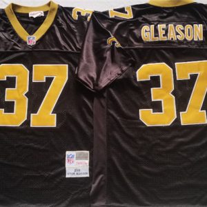 New Orleans Saints #37 GLEASON Black Stitched Jersey