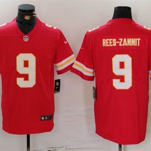 Kansas City Chiefs #9 Louis Rees-Zammit Red Vapor Untouchable Limited Stitched Jersey