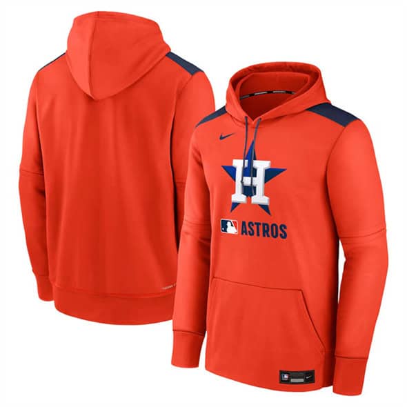 Houston Astros Orange Collection Performance Pullover Hoodie