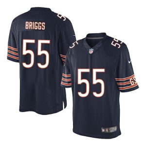Chicago Bears #55 Lance Briggs Navy Stitched Jersey