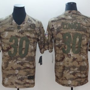 Steelers #30 James Conner 2018 Camo Salute to Service Limited Stitched Jersey
